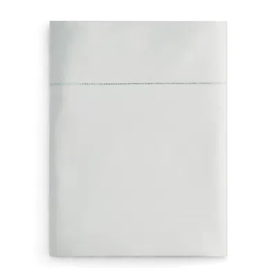 Sferra Celeste Full/queen Percale Flat Sheet In Silversage