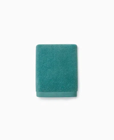 Sferra Cielo 100% Cotton Washcloth, 12" X 12" In Green