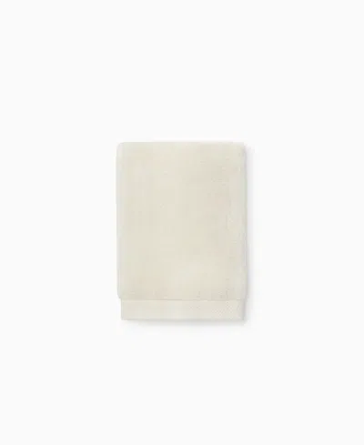 Sferra Cielo 100% Cotton Washcloth, 12" X 12" In White