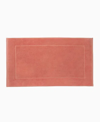 Sferra Cielo Tub Mat Cotton Bath Towel, 20" X 35" In Orange