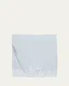 Sferra Classic Fringe Throw, 51" X 71" In Blue