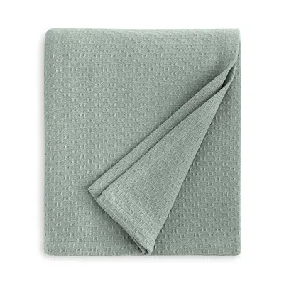 Sferra Corino Blanket, Full/queen In Seagreen