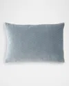Sferra Drezzo Velveteen Accent Pillow In Bluestone