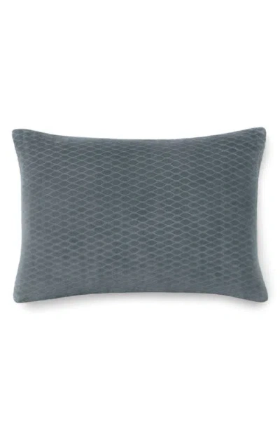 Sferra Drezzo Velveteen Accent Pillow In Gray