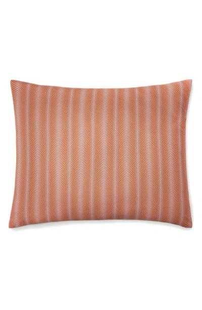 Sferra Edna Reversible Cotton Boudoir Sham In Pink/orange