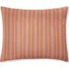 Sferra Edna Reversible Cotton Continental Sham In Brown