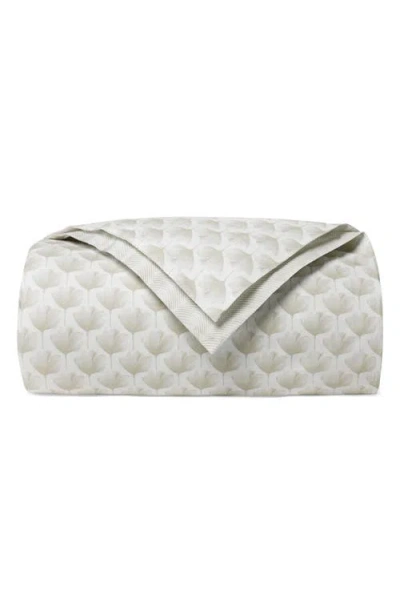 Sferra Edna Reversible Cotton Duvet Cover In Gray