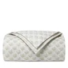 Sferra Cotton Edna Super King Duvet Cover In White/beige