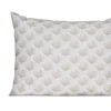 Sferra Edna Reversible Ginkgo Leaf Sham, Boudoir In White/beige