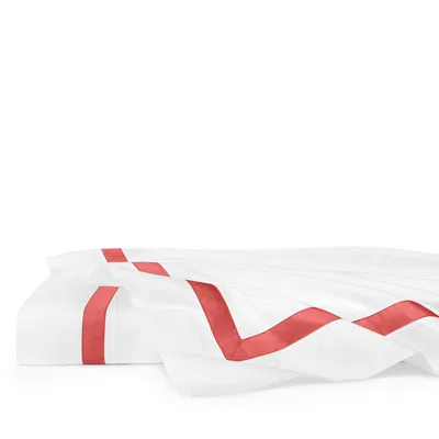 Sferra Estate Flat Sheet, Full/queen In Red