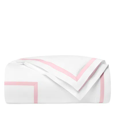 Sferra Estate Flat Sheet, Full/queen In White/carnation