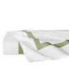 Sferra Estate Flat Sheet, Full/queen In White/willow