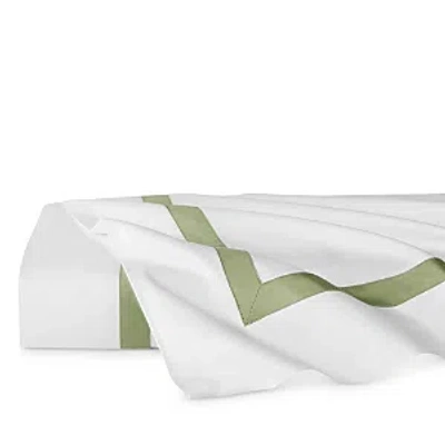 Sferra Estate Flat Sheet, Full/queen In White/willow