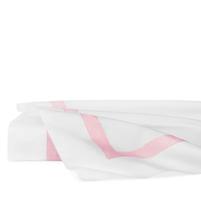 Sferra Estate Flat Sheet, King In White/carnation