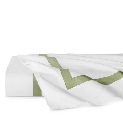 Sferra Estate Flat Sheet, Twin In White/willow
