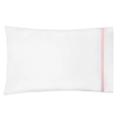 Sferra Estate Pillowcase Set, King In White/carnation
