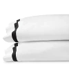 Sferra Estate Pillowcase Set, Standard In White/black