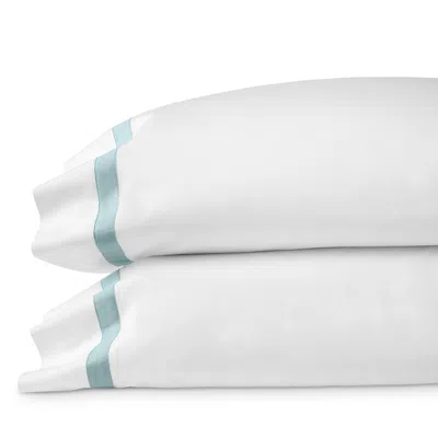 Sferra Estate Pillowcase Set, Standard In White/pool