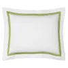 Sferra Estate Sham, Boudoir In White/apple