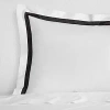 Sferra Estate Sham, Boudoir In White/black