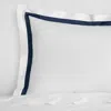 Sferra Estate Sham, Boudoir In White/navy