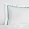 Sferra Estate Sham, Boudoir In White/pool
