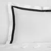 Sferra Estate Sham, Euro In White/black