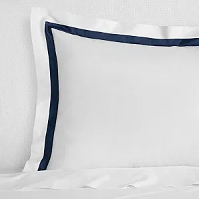 Sferra Estate Sham, Euro In White/navy