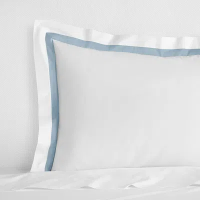 Sferra Estate Sham, Euro In White/sea