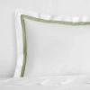 Sferra Estate Sham, Euro In White/willow
