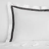 Sferra Estate Sham, Standard In White/charcoal