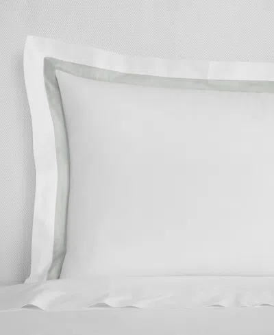 Sferra Estate Woven Cotton Boudoir Sham, 12" X 16" In White,lunar
