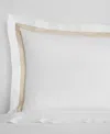 Sferra Estate Woven Cotton Boudoir Sham, 12" X 16" In White,sand