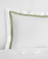 Sferra Estate Woven Cotton Boudoir Sham, 12" X 16" In White,willow