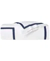 Sferra Estate Woven Cotton Duvet Cover, Full/queen In White,navy