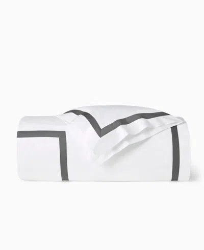 Sferra Estate Woven Cotton Duvet Cover, King In White