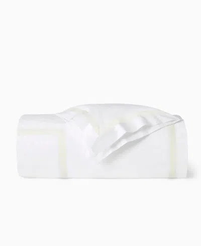 Sferra Estate Woven Cotton Duvet Cover, King In White
