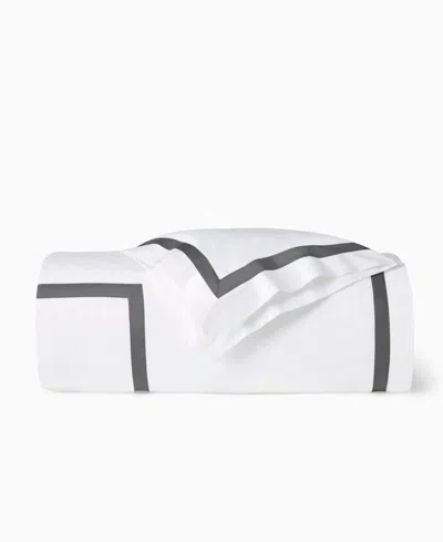 Sferra Estate Woven Cotton Duvet Cover, Twin In Gray