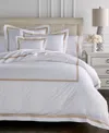 Sferra Estate Woven Cotton Duvet Cover, Twin In White,sand