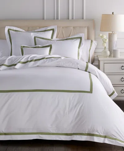 Sferra Estate Woven Cotton Duvet Cover, Twin In White,willow