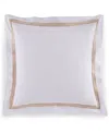Sferra Estate Woven Cotton Euro Sham In White,sand