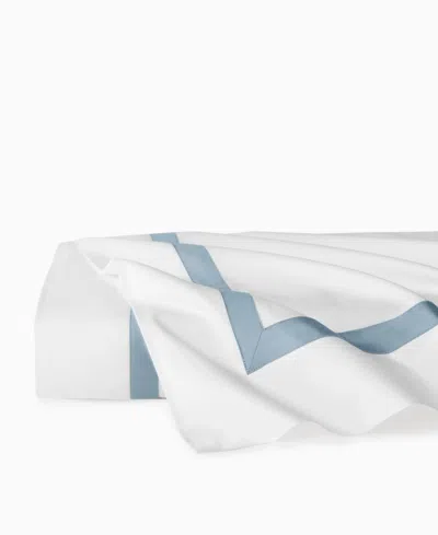 Sferra Estate Woven Cotton Flat Sheet, Full/queen In White
