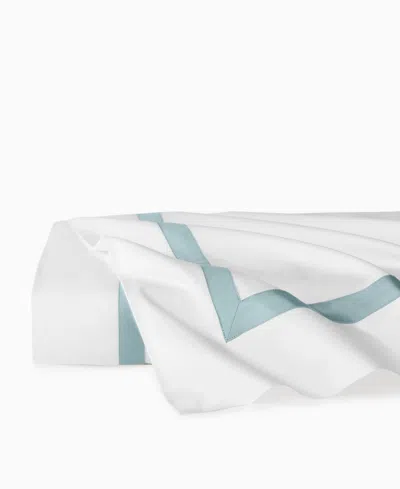 Sferra Estate Woven Cotton Flat Sheet, Full/queen In White
