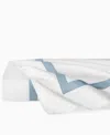 Sferra Estate Woven Cotton Flat Sheet, Twin In Blue