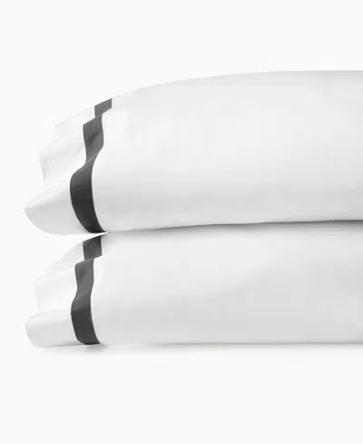 Sferra Estate Woven Cotton Pillowcase Pair, Standard In White