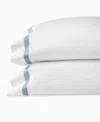 Sferra Estate Woven Cotton Pillowcase Pair, Standard In White