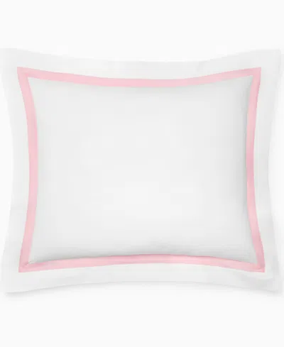 Sferra Estate Woven Cotton Sham, King In Pink