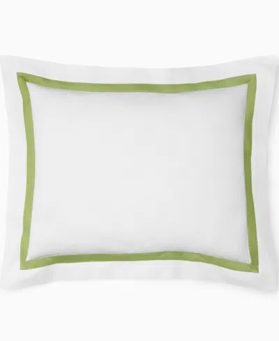 Sferra Estate Woven Cotton Sham, King In Green