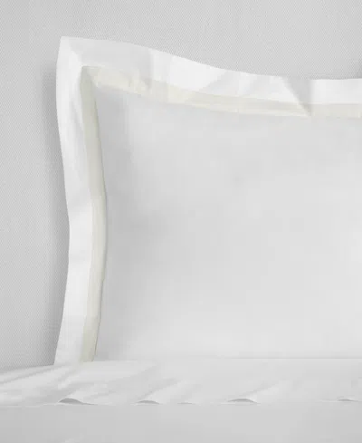 Sferra Estate Woven Cotton Sham, Standard In White