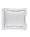 Sferra Estate Woven Cotton Sham, Standard In White,lunar